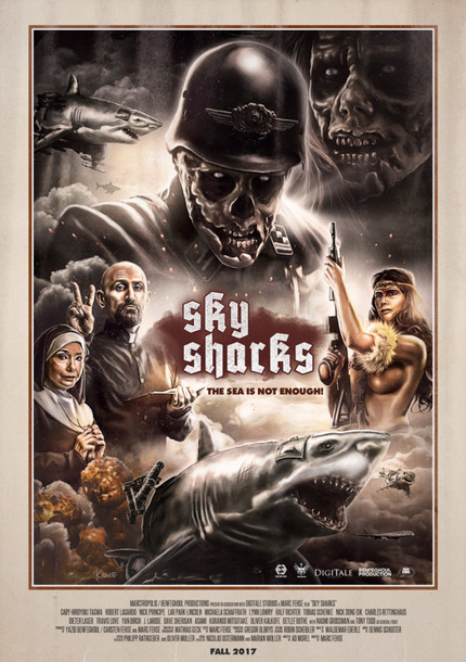 SKY SHARKS: Check The New Trailer For Nazi Zombies Riding Flying Sharks Madness!